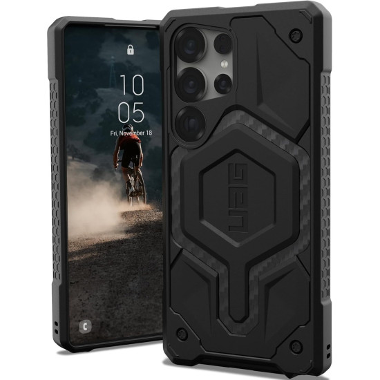 Θήκη Samsung Galaxy S25 Ultra UAG Monarch Ανθεκτική - Carbon Fiber (214464114242)