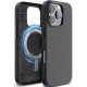 Θήκη iPhone 16 Pro Elago Magnetic Leather από Vegan Δέρμα με MagSafe - Black (ES16MSLE63PRO-BK)