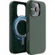 Θήκη iPhone 16 Pro Elago Magnetic Leather από Vegan Δέρμα με MagSafe - Midnight Green (ES16MSLE63PRO-MGR)