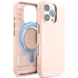 Θήκη iPhone 16 Pro Elago Magnetic Leather από Vegan Δέρμα με MagSafe - Lovely Pink (ES16MSLE63PRO-LPK)