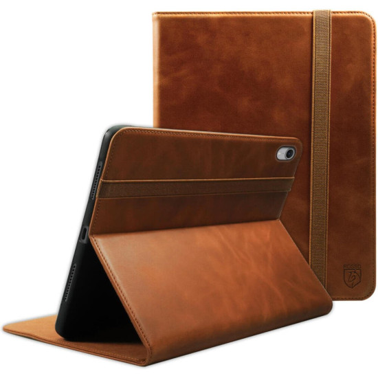Θήκη iPad Mini 7 2024 / 6 2021 Rosso Deluxe Δερμάτινη με Υποδοχή για Apple Pencil - Brown (8719246471766)