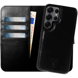 Θήκη Samsung Galaxy S25 Ultra Rosso Elite Δερμάτινο Πορτοφόλι με MagSafe - Black (8719246463419)