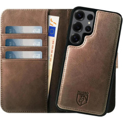 Θήκη Samsung Galaxy S25 Ultra Rosso Elite Δερμάτινο Πορτοφόλι με MagSafe - Brown (8719246463433)