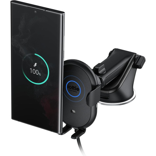 Βάση Κινητών Αυτοκινήτου iOttie Auto Sense 2 για Ταμπλό / Παρμπρίζ με Βεντούζα & Ασύρματη Φόρτιση Qi 7.5W - Black (ATSWCG205)