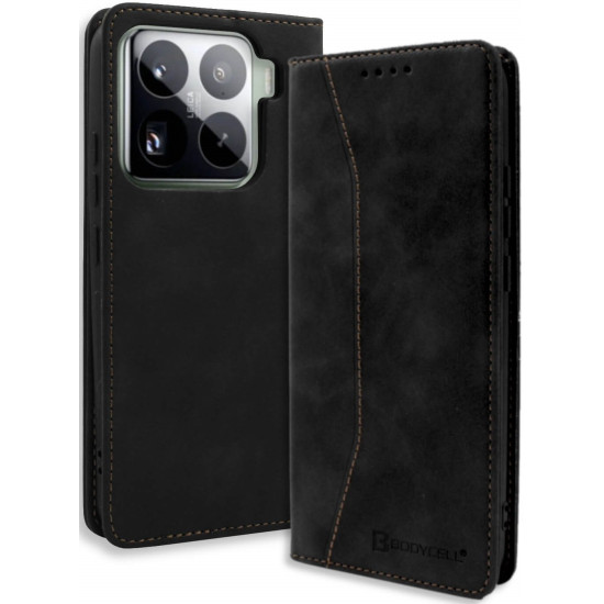 Θήκη Xiaomi 15 Bodycell Book Case Πορτοφόλι - Black (5206015079948)