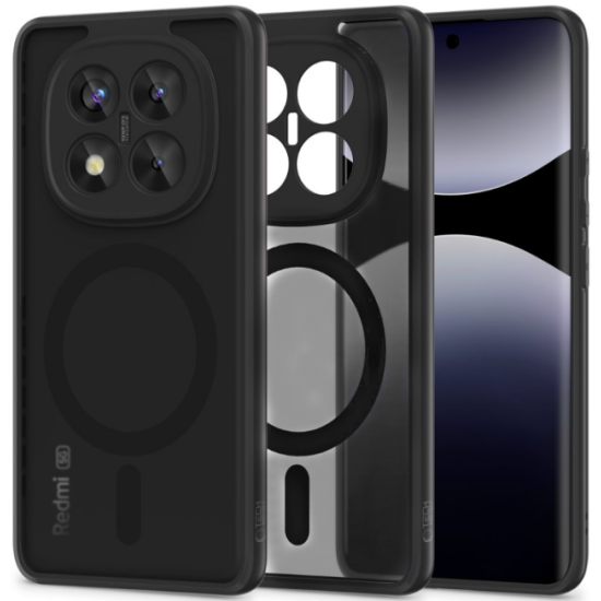 Θήκη Xiaomi Redmi Note 14 Pro Plus 5G Tech-Protect MagMat Σκληρή Ημιδιάφανη με MagSafe - Matte Black (5906302361625)