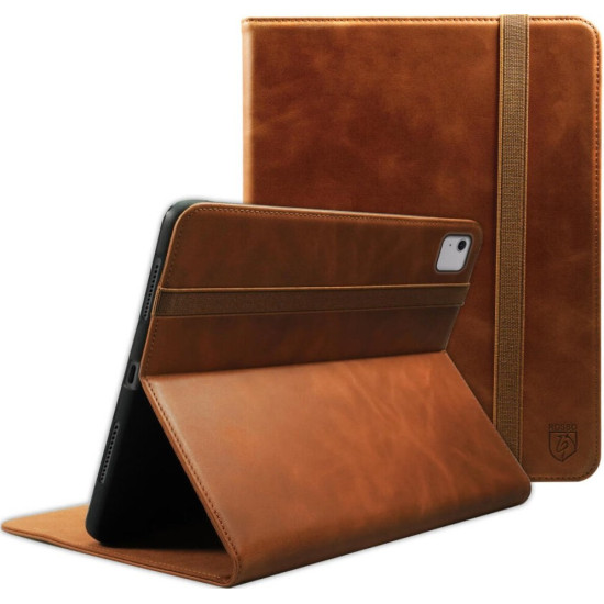 Θήκη iPad Air 13" 2026 / 2024 Rosso Deluxe Δερμάτινη με Υποδοχή για Apple Pencil - Brown (8719246471742)
