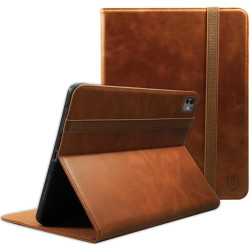 Θήκη iPad Pro 13" 2025 / 2024 Rosso Deluxe Δερμάτινη με Υποδοχή για Apple Pencil - Brown (8719246471681)