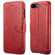 Θήκη iPhone 8 Plus / 7 Plus iCarer Detachable 2 in 1 Wallet & Back Cover Δερμάτινο Πορτοφόλι 2 σε 1 - Red (RIP7015-RD)