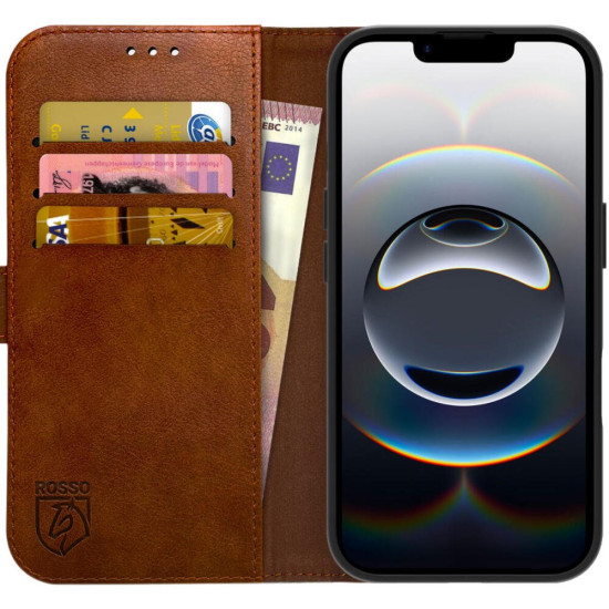 Θήκη iPhone 16e Rosso Element PU Πορτοφόλι - Brown (8719246468407)