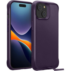 Θήκη & Tempered Glass iPhone 15 Oakshield 2 in 1 Σκληρή με KickStand & Αντιχαρακτικό Γυαλί Προστασίας Οθόνης - Violet / Clear (OAK000038FQ003C)