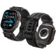 Λουράκι Apple Watch Ultra/SE/11/10/9/8/7/6/5/4 (49/46/45/44mm) Spigen DuraPro Armor Σιλικόνης - Black Edition (AMP09229)