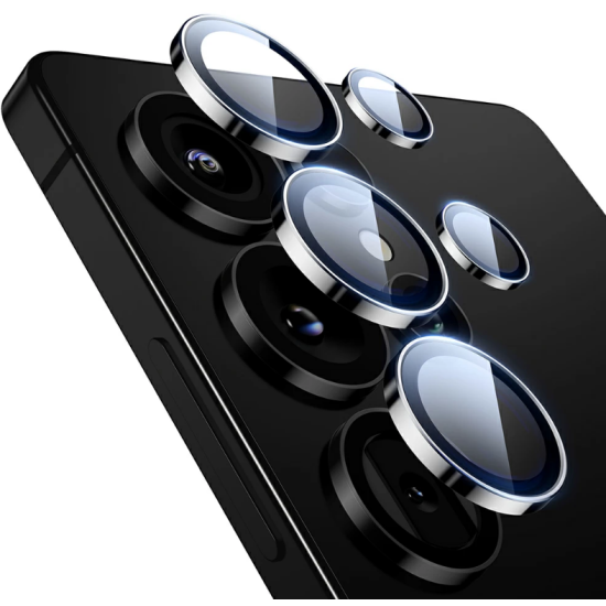Tempered Glass Samsung Galaxy S25 Ultra Spacecase QuickFit Camera Glass Αντιχαρακτικό Γυαλί Προστασίας για Φακό Κάμερας 2 Τεμάχια - Silver (5905719118136)