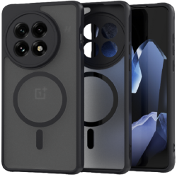Θήκη OnePlus 13R Spacecase Hybrid MagSafe Σκληρή Ημιδιάφανη με MagSafe - Black (5905719117856)