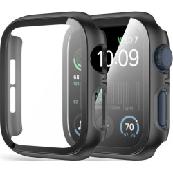 Θήκη Apple Watch SE / 6 / 5 / 4 (44mm) Rosso με Tempered Glass - Black (8719246461200)