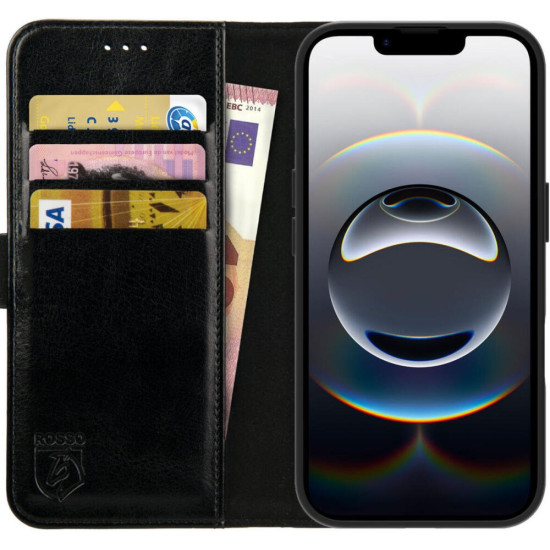 Θήκη iPhone 16e Rosso Element PU Πορτοφόλι - Black (8719246468391)