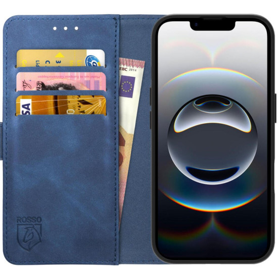 Θήκη iPhone 16e Rosso Element PU Πορτοφόλι - Blue (8719246468414)