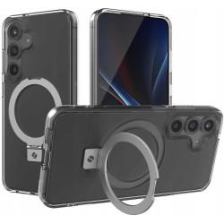 Θήκη Samsung Galaxy S25 Spacecase Ring Pro Mag Σκληρή με MagSafe & KickStand - Clear (5905719114091)