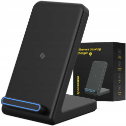 Βάση Ασύρματης Φόρτισης Spacecase WM6B Wireless Desktop Charger Qi για Smartphone / Κινητά 15W - Black (5905719114343)
