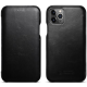 Θήκη iPhone 11 Pro iCarer Vintage Series Curved Edge Δερμάτινη - Black (RIX1101-BK)
