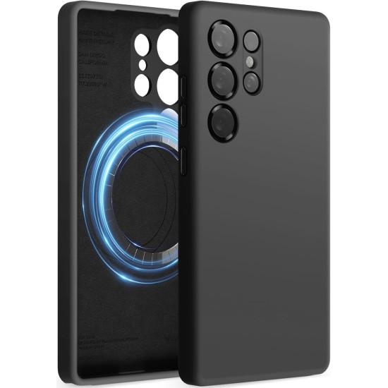 Θήκη Samsung Galaxy S25 Ultra Elago Magnetic Silicone Case Premium Σιλικόνης με MagSafe - Black (EGS25MSSC68-BK)