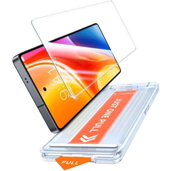 Tempered Glass Samsung Galaxy S25 Ultra Torras Install Master Αντιχαρακτικό Γυαλί Προστασίας Οθόνης - Clear (6938075652135)