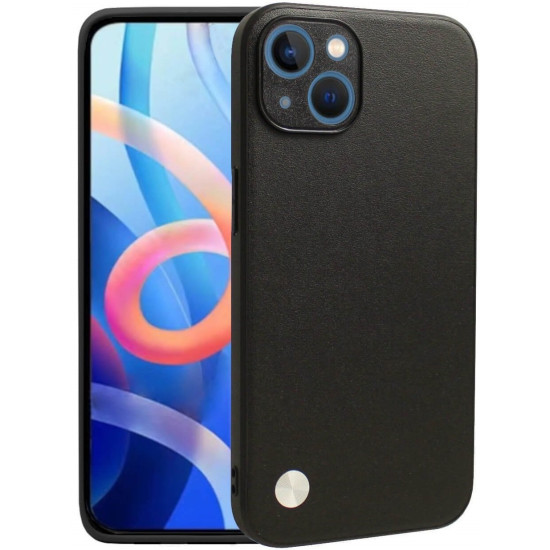Θήκη iPhone 15 Bodycell Vegan Cover Σκληρή - Black (5206015075896)