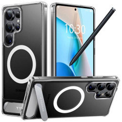 Θήκη Samsung Galaxy S25 Ultra Torras Pstand Ανθεκτική με MagSafe & KickStand - Clear (6938075651749)