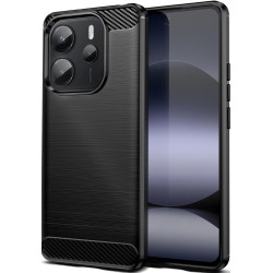 Θήκη Xiaomi Redmi Note 14 5G Spacecase Carbon Σιλικόνης - Black (5905719117061)