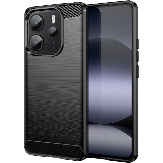 Θήκη Xiaomi Redmi Note 14 4G Spacecase Carbon Σιλικόνης - Black (5905719117986)