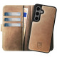 Θήκη Samsung Galaxy S25 Rosso Elite Δερμάτινο Πορτοφόλι με MagSafe - Light Brown (8719246463365)