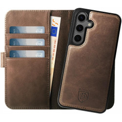 Θήκη Samsung Galaxy S25 Plus Rosso Elite Δερμάτινο Πορτοφόλι με MagSafe - Brown (8719246463402)