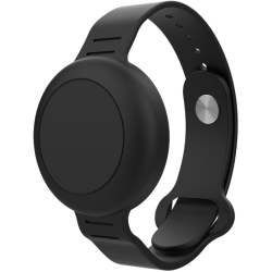 Θήκη AirTag 2 / 1 Ofkoz Bracelet Σιλικόνης με Λουράκι Καρπού - Black (ATUNI-BK)