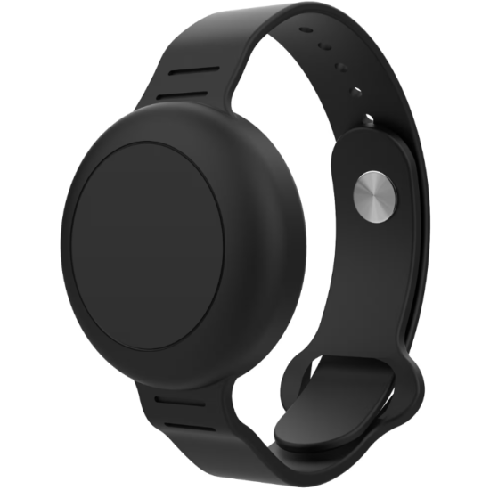 Θήκη AirTag 2 / 1 Ofkoz Bracelet Σιλικόνης με Λουράκι Καρπού - Black (ATUNI-BK)