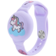 Θήκη AirTag 2 / 1 Ofkoz Bracelet Σιλικόνης με Λουράκι Καρπού - Purple / Unicorn (ATKID-UN)