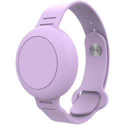 Θήκη AirTag 2 / 1 Ofkoz Bracelet Σιλικόνης με Λουράκι Καρπού - Purple (ATUNI-PR)