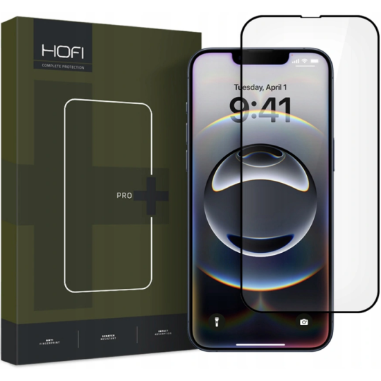 Tempered Glass iPhone 17e / 16e / 14 / 13 / 13 Pro Hofi Premium Pro+ Full Face Αντιχαρακτικό Γυαλί Προστασίας Οθόνης - Black (9589046924859)
