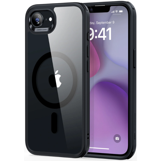 Θήκη iPhone 17e / 16e ESR Classic Hybrid HaloLock Ανθεκτική με MagSafe - Clear / Black (4894240261361)