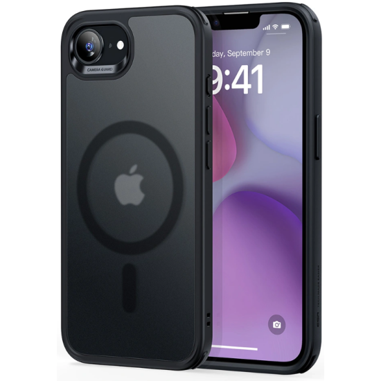 Θήκη iPhone 17e / 16e ESR Classic Hybrid HaloLock Ανθεκτική με MagSafe - Frosted Black (4894240261347)