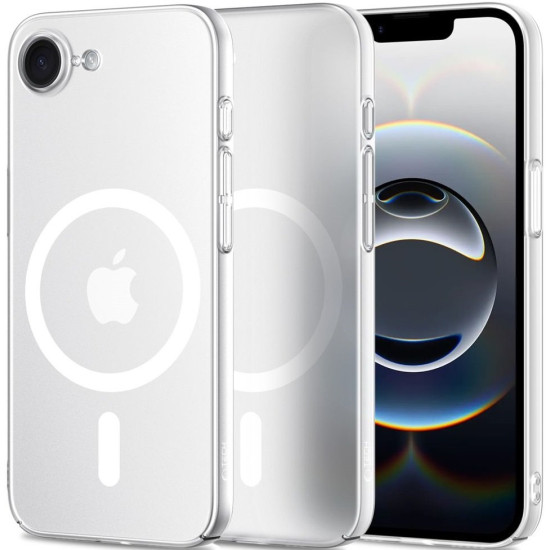Θήκη iPhone 17e / 16e Tech-Protect MagSlim Σκληρή Ημιδιάφανη με MagSafe - Matte / Ice (5906302360222)