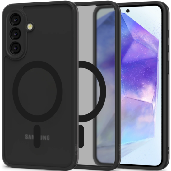 Θήκη Samsung Galaxy A56 Tech-Protect MagMat Σκληρή Ημιδιάφανη με MagSafe - Matte Black (5906302362165)