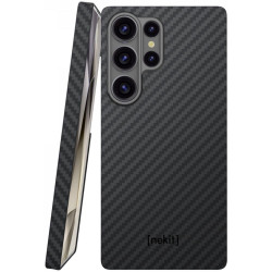 Θήκη Samsung Galaxy S25 Ultra Nekit Fiber Σκληρή με MagSafe Aramid Fiber 1mm 1500D Kevlar - Black (8719246469411)