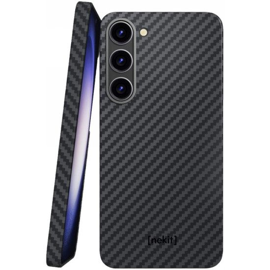 Θήκη Samsung Galaxy S23 Nekit Fiber Σκληρή με MagSafe Aramid Fiber 1mm 1500D Kevlar - Black (8719246462801)