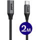 Καλώδιο Buddi Flex Extension Cable Επέκτασης Type-C (Male) σε Type-C (Female) 60W 200cm 5 Έτη Εγγύηση - Black (8719246459382)