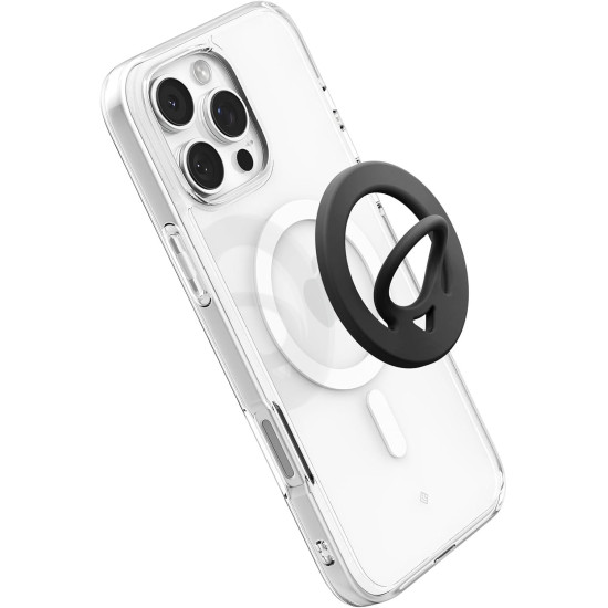 Δακτύλιος MagSafe Spigen Dual Pop MagFit Μαγνητικό Finger Grip / Ring Holder Σιλικόνης - Black (AMP08886)