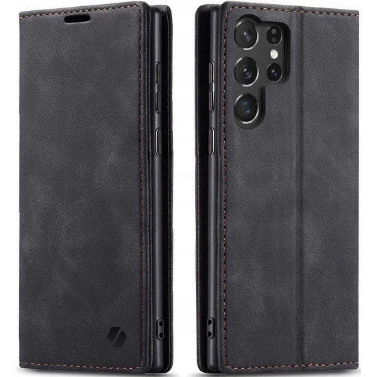 Θήκη Samsung Galaxy S25 Ultra Spacecase Wallet Πορτοφόλι - Black (5905719114688)