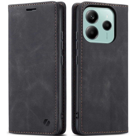 Θήκη Xiaomi Redmi Note 14 4G Spacecase Wallet Πορτοφόλι - Black (5905719117993)