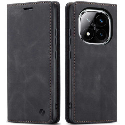 Θήκη Xiaomi Redmi Note 14 Pro 5G / Poco X7 Spacecase Wallet Πορτοφόλι - Black (5905719117658)