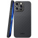 Θήκη iPhone 13 Pro Max Nekit Fiber Σκληρή με MagSafe Aramid Fiber 1mm 1500D Kevlar - Black (8719246462795)