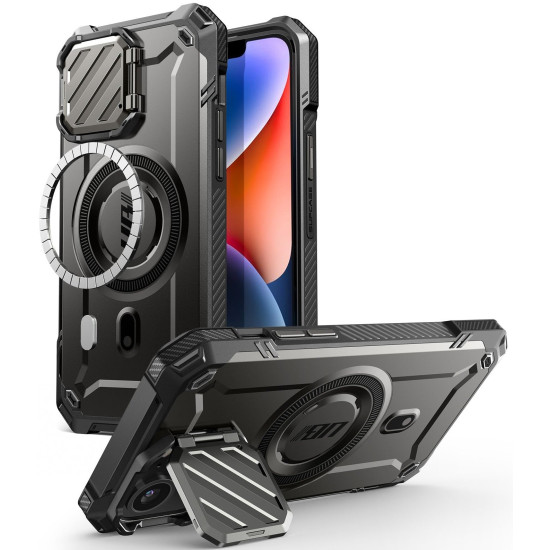 Θήκη iPhone 17e / 16e Supcase Unicorn Beetle XT Mag Ανθεκτική MagSafe με Μεταλλικό Κάλυμμα για την Κάμερα - Black (843439157057)
